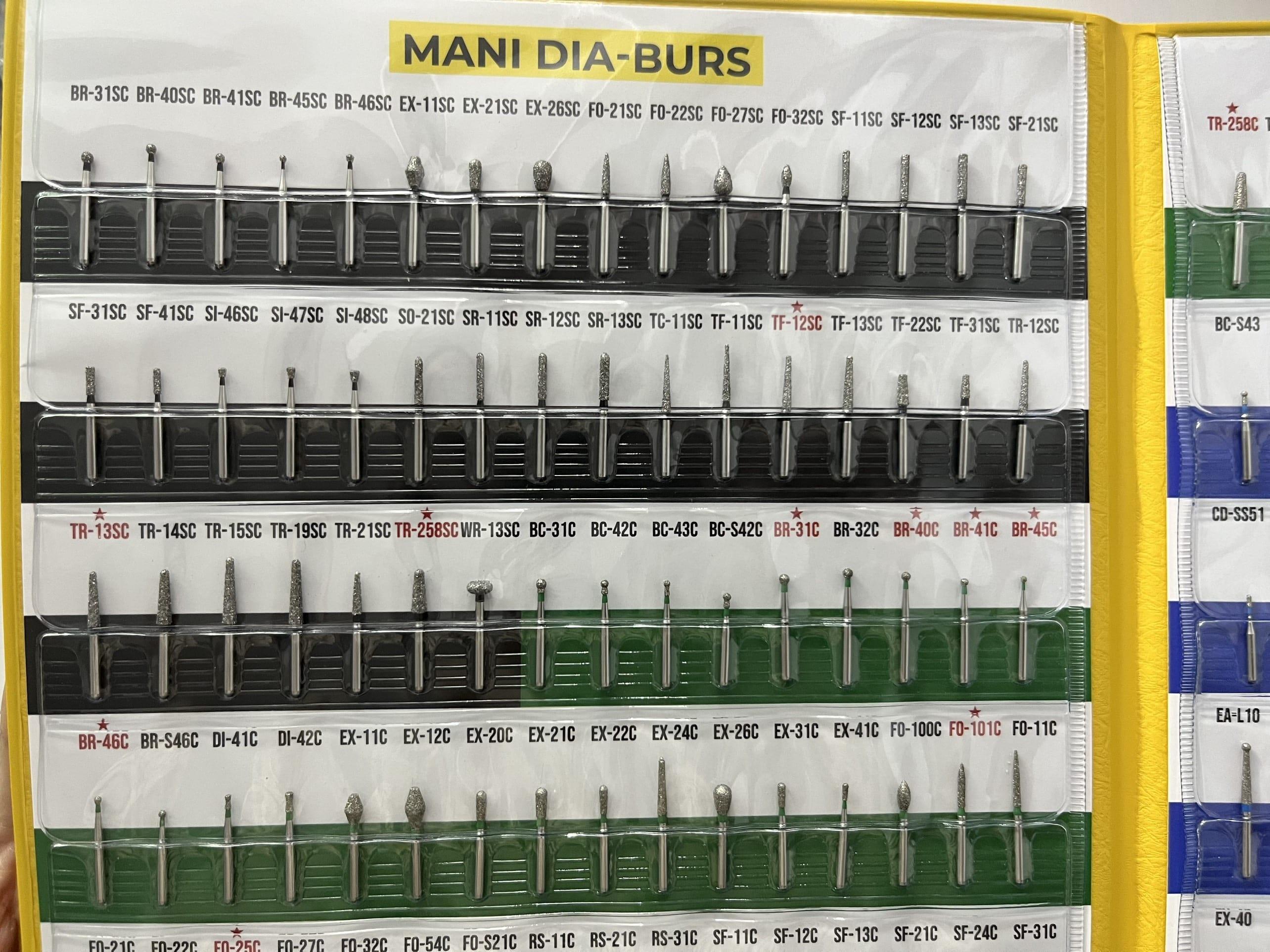 MANI Stainless Burs – Low Speed